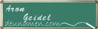 Aron Geidel Visitenkarte